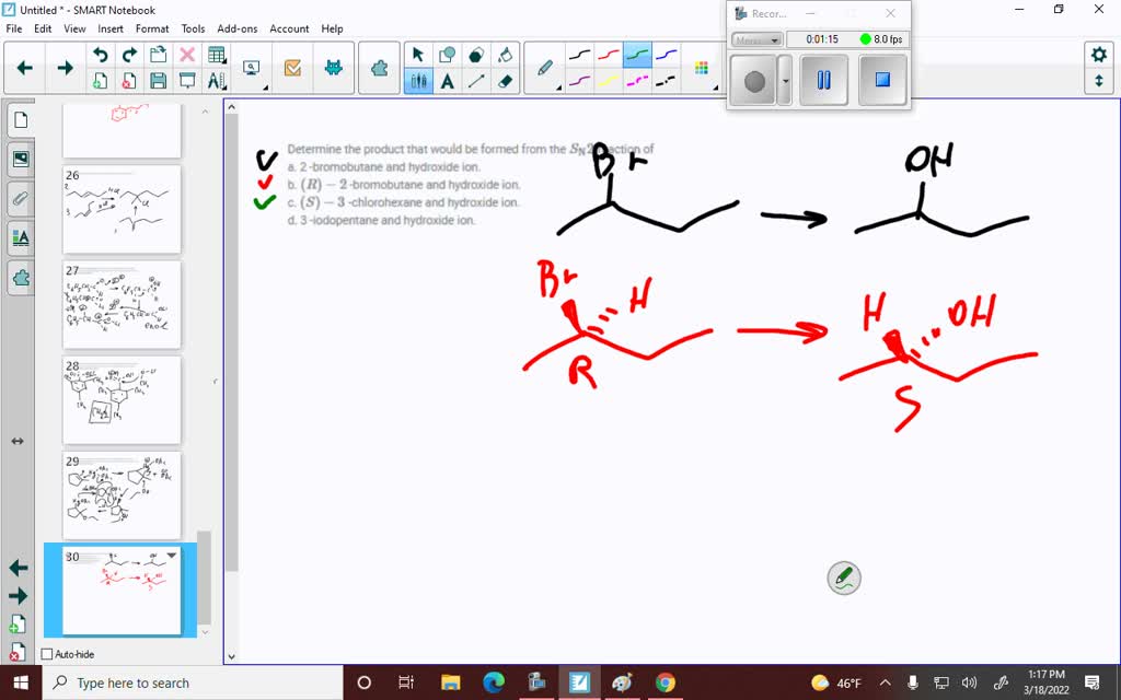 SOLVED: Determine The Product That Would Be Formed From The SN 2 ...