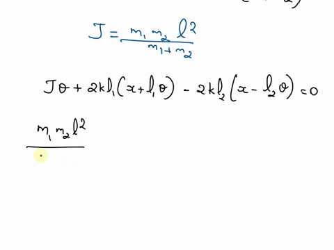 two-masses-m1-and-m2-each-connected-by-two-springs-of-stiffness-k-are-connected-by-a-rigid-massless-horizontal-rod-of-length-l-as-shown-in-fig-522-a-derive-the-equation-of-motion-of-the-syst-02383