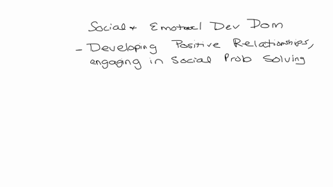 which-component-of-the-social-and-emotional-development-domain-focuses-on-developing-positive-relationships-engaging-in-social-problem-solving-and-exhibiting-empathy-and-concern-for-others-building-an