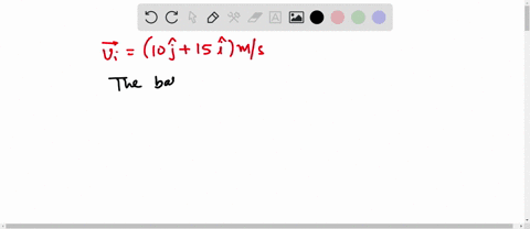 a-ball-is-thrown-with-an-initial-velocity-of-10j-15i-ms-when-it-reaches-the-top-of-its-trajectory-what-are-its-velocity-acceleration-ignore-air-resistance-21691