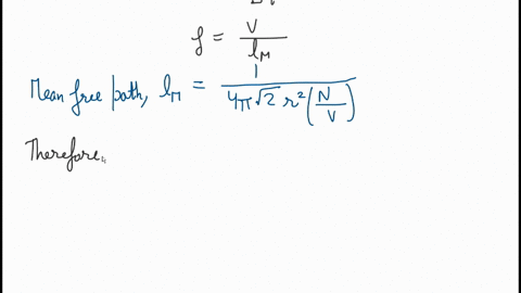 ii-a-show-that-the-number-of-collisions-a-molecule-makes-per-second-called-the-collision-frequency-f-is-given-by-foverlinev-ell_mathrmm-and-thus-f4-sqrt2-pi-r2-overlinev-n-v-b-what-is-the-collision--2