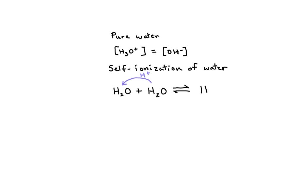 SOLVED: If a base is added to pure water, why does the [H3O+] decrease ...