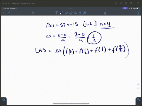 calculate-the-left-riemann-sum-for-the-given-function-over-the-given-interval-using-the-given-value-of-n-when-rounding-round-your-answer-to-four-decimal-places_-if-using-the-tabular-method-v-01988