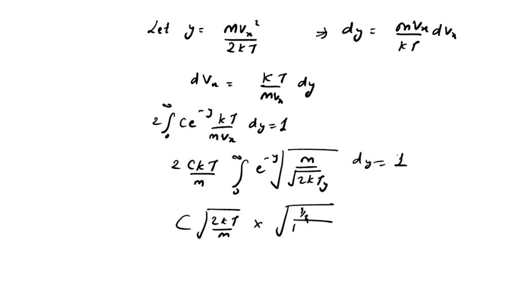 SOLVED: Consider the probability distribution for molecular velocities ...