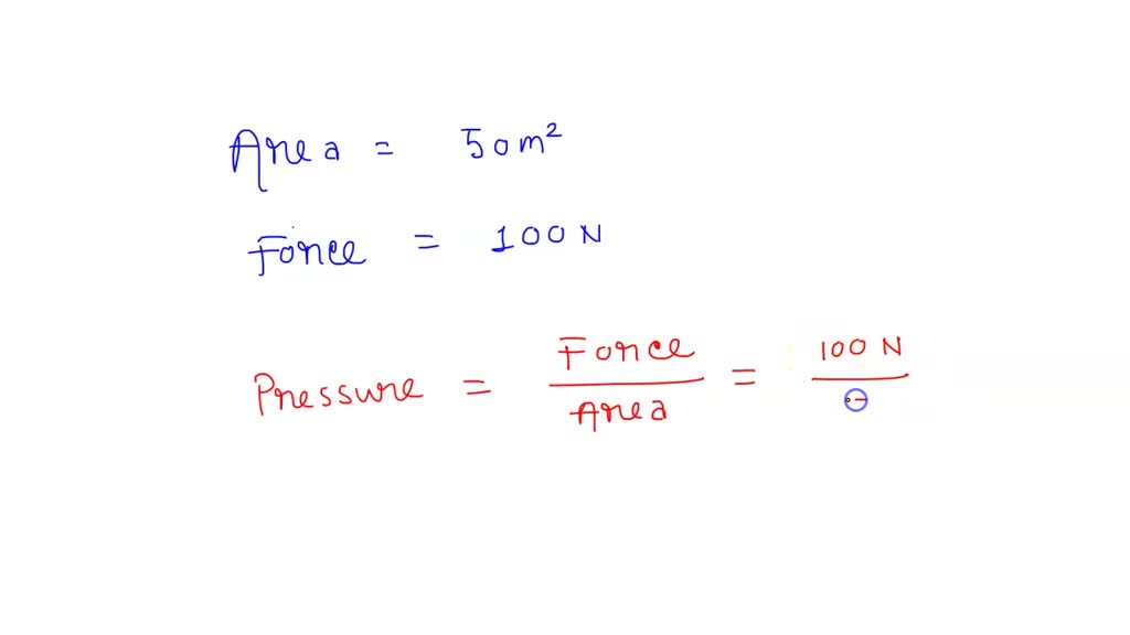 SOLVED A force of 50 N acts on a body of area of cross section 10 cm^2