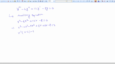 question-3-1-point-solve-for-the-general-solution-of-the-differential-equation-y-6y-12y-8y-0-yt-c1ez-cztei-c3t-e2-yt-c1e-2-czte-2t-cst-e-2t-yt-c1ez-cze-2-czte-2-yt-ce-2t-c2e2t-cztezt-44226