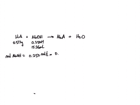 13-if-0512-g-of-an-unknown-acid-with-the-formula-ha-reacts-with-reacts-with-naoh-in-a-titration-experiment-and-it-requires-1526-ml-of-0250-m-naoh-to-reach-the-equivalence-point-what-is-the-m-71324