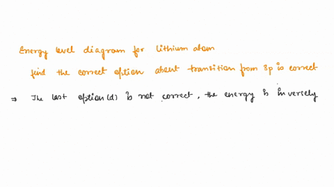 question-6-3-pts-given-the-following-energy-level-diagram-for-lithium-atoms-the-numbers-above-each-line-is-the-energy-in-ev-for-that-level-which-of-the-following-statement-about-transition-f-02007