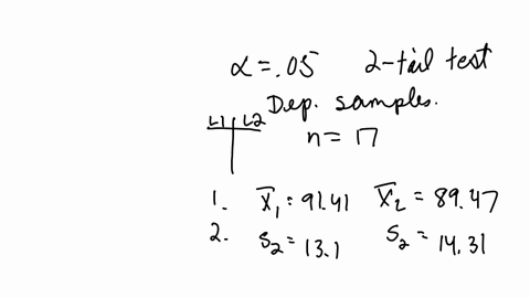 conduct-a-t-test-for-dependent-samples-to-answer-the-questions-based-on-the-following-scenario-assume-a-nondirectional-research-hypothesis-two-tailed-test-and-a-level-of-significance-of-05-t-95785