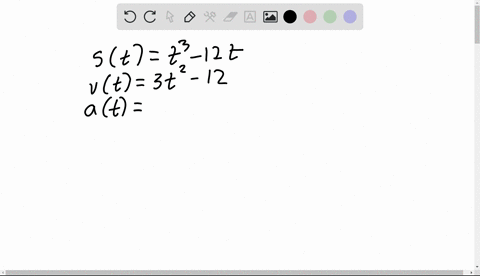 the-equation-of-motion-of-a-particle-is-s-t3-12t-where-is-in-meters-and-t-is-in-seconds-assume-t-0-a-find-the-velocity-and-acceleration-as-functions-of-vt-at-b-find-the-acceleration-after-2-03565
