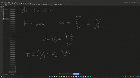 a-particle-is-traveling-along-the-x-axis-it-has-an-initial-velocity-of-225-ms-to-the-right-it-encounters-a-force-field-resulting-in-the-particle-traveling-376-ms-still-to-the-right-calculate-29461