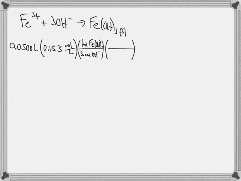 calculate-the-mass-of-feoh3-s-produced-by-mixing-500-ml-of-0153-m-koh-aq-and-250-ml-of-0255-m-feno33-aq-and-the-number-of-moles-of-the-excess-reactant-remaining-in-solution-49643