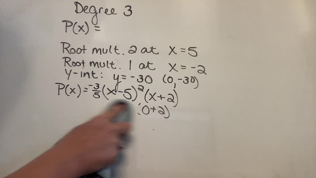 Solved The Polynomial Of Degree 3 P X Has A Root Of Multiplicity 2 At X 5 And A Root 6750