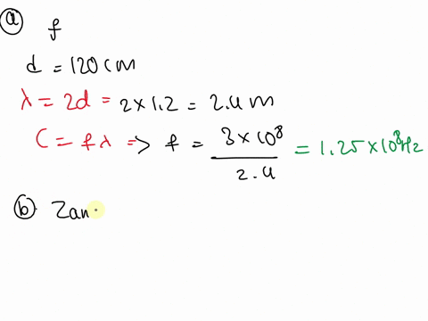1131-an-antennaconnected-to-a-150-lossless-lineproduces-a-standing-wave-ratio-of-26if-measurements-indicate-that-voltage-maxima-are-l20-cm-apart-and-that-the-last-maximum-is-40-cm-from-the-a-08648