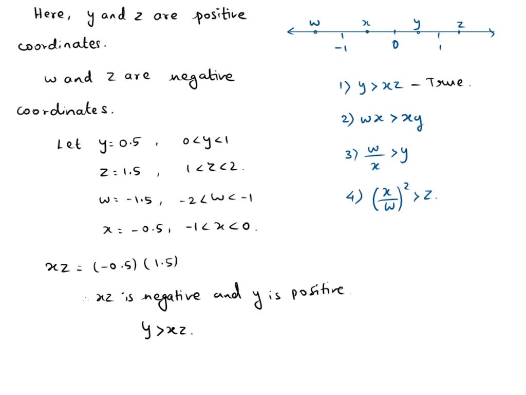 SOLVED: A line contains points x,Y,Z, and W. Point Y is between points ...