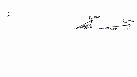 5-add-the-following-vectors-and-find-the-resultant-vector-both-magnitude-and-direction-vector-1-23-newtons-17-degrees-and-vector-2-57-newtons-9-degrees-step1-sketch-each-of-the-vectors-and-label-with