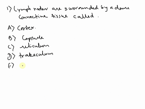 58-lymph-nodes-are-surrounded-by-a-dense-connective-tissue-called-acortex-bcapsule-creticulum-dtrabeculum-ebasement-membrane-59-which-of-the-following-statements-accurately-describes-the-thy-46222