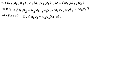 in-this-problem-we-discuss-the-cross-product-which-is-product-of-two-vectors-in-r-that-gives-another-vector-this-product-exists-only-in-not-in-higher-dimensions-let-u-u1-u3-and-v-u1-u2-u3-th-58039