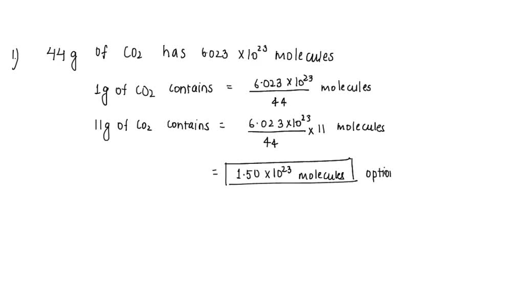 total number of atoms in 44 g of Carbon dioxide is ?