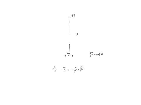 a-dipole-with-charges-pm-q-and-separation-2-a-is-located-a-distance-x-from-a-point-charge-q-oriented-01926
