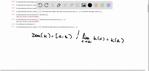 find-all-values-x-where-the-function-is-discontinuous-for-each-value-of-x-give-the-limit-of-the-function-as-approaches-be-sure-t0-note-when-the-limit-doesn-t-exist-klx-3-select-the-correct-c-42062