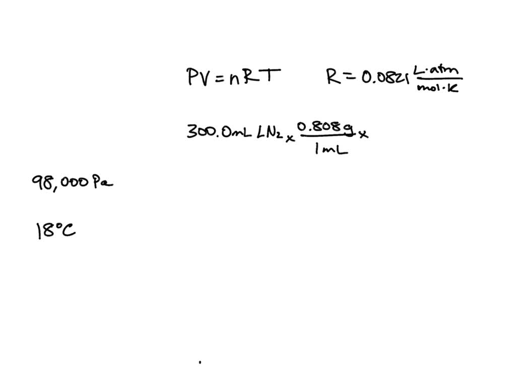 SOLVED The boiling point of liquid nitrogen is 195.79oC. At this