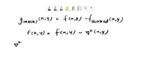5-show-that-subtracting-the-laplacian-from-an-image-is-proportional-to-unsharp-masking20-hint-use-the-definition-for-the-laplacian-given-in-the-following-equation-v2fxyfx1yfx-1yfxy1fxy-1-4fx-84114