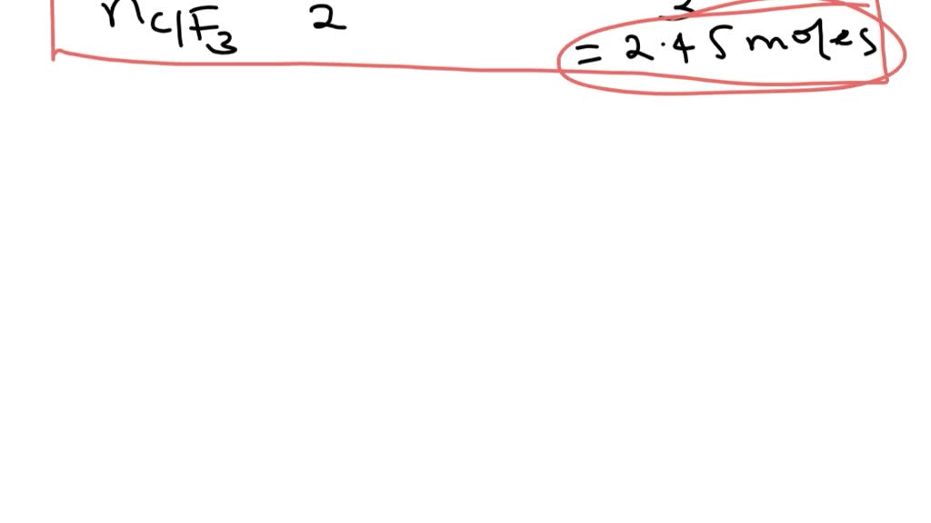 SOLVED Chlorine and fluorine react to form gaseous chlorine tri