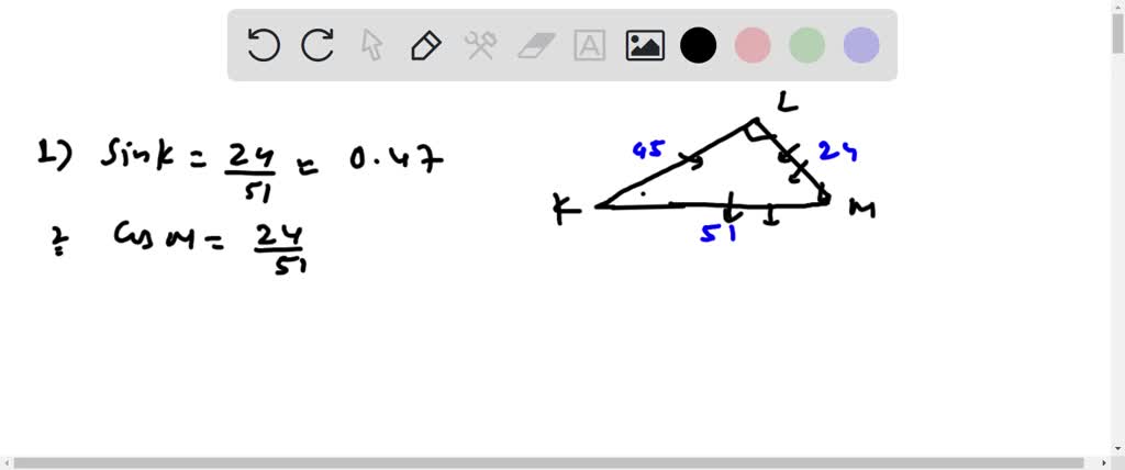 SOLVED: Express the trig ratios as fractions in simplest terms. 39 52 ...