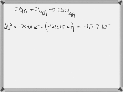 use-standard-thermodynamic-data-in-the-chemistry-references-to-calculate-ag-at-29815-k-for-the-following-reaction-assuming-that-all-gases-have-pressure-of-2037-mm-hg-cog-clzg-coclzg-ag-kjlmo-62708