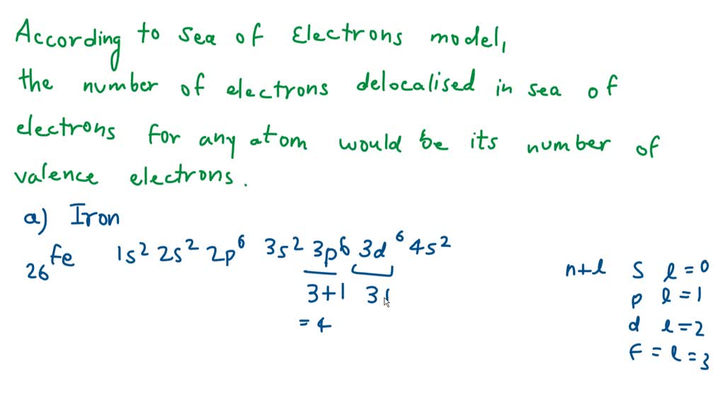SOLVED How many electrons per atom are delocalized in the sea of