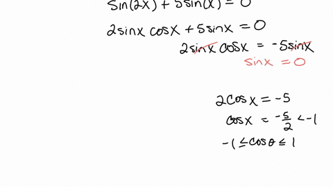 solve-the-equations-analytically-giving-the-exact-solutions-that-lie-in-0-2pi-1-sin2x-5sinx-0-2-cos2x-x