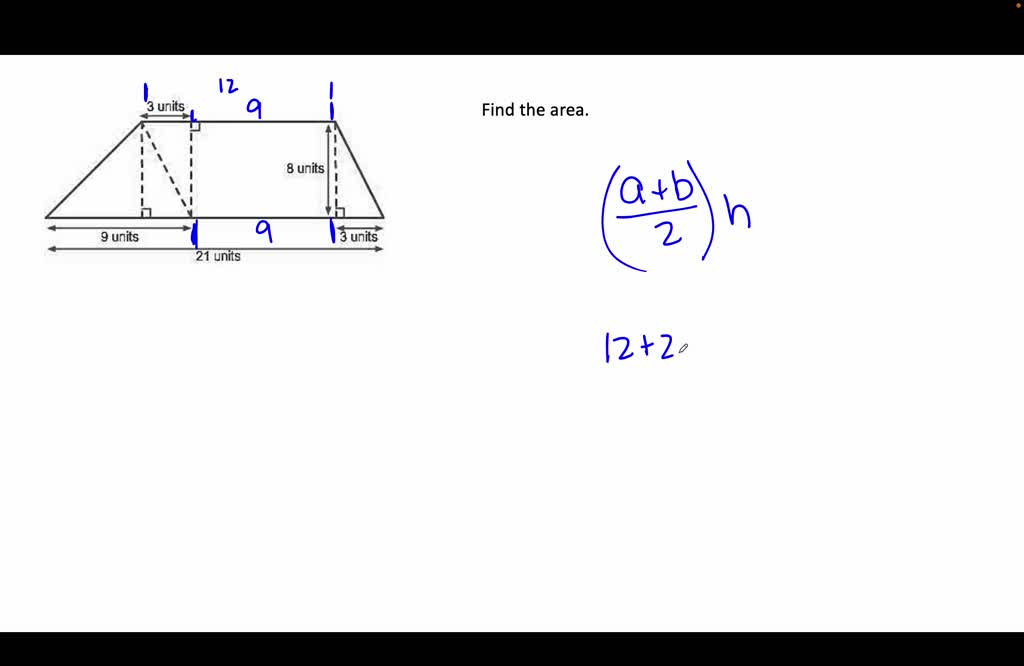 SOLVED ' The area of the figure is square units. units units units