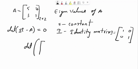 eigenvalues-of-the-matrix-a-5-4-in-problem-can-be-calculated-by-solving-the-system-detsl-_-a-0-solve-for-det-a-3-4-a-you-may-use-the-quadratic-formula-the-general-quadratic-equation-az2-br-c-22472