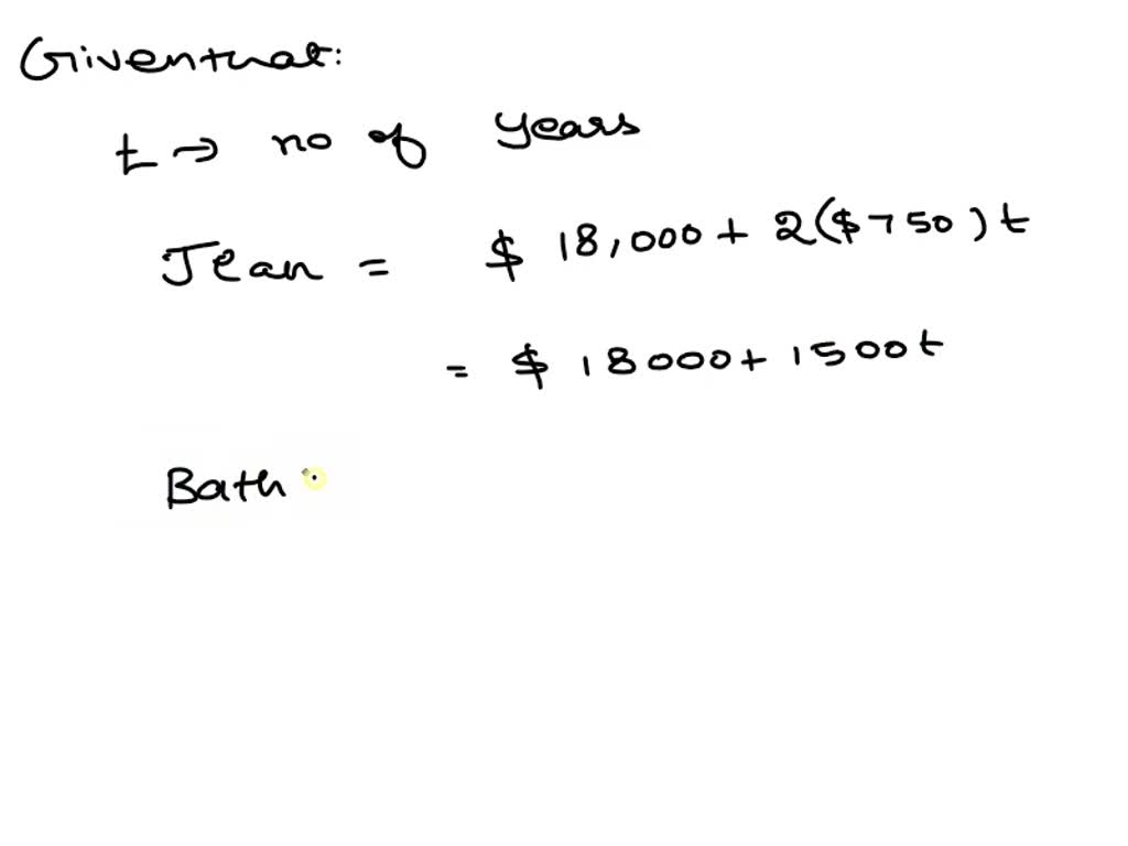 SOLVED Jean's annual salary increases at an average rate of 6.1. How