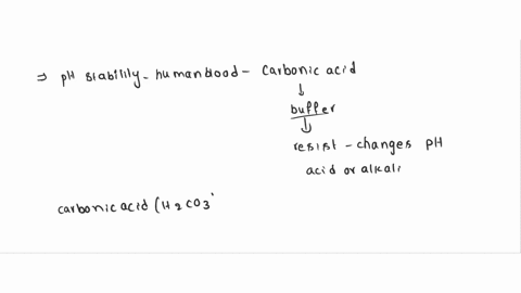 one-of-the-buffers-that-contribute-to-ph-stability-in-human-blood-is-carbonic-acid-h-2c0-3-carbonic-acid-is-a-weak-acid-that-when-placed-in-a-aqueous-solution-dissociates-into-a-bicarbonate-97145