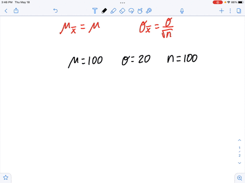 suppose-a-distribution-has-a-mean-of-100-and-a-standard-deviation-of-20-further-suppose-that-random-samples-of-size-n-100-are-taken-with-replacement-from-this-distribution-the-mean-of-the-sa-74496