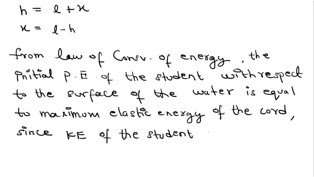 SOLVED An intrepid physics student decides to try bungee jumping. She