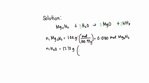 how-many-moles-of-magnesium-oxide-are-produced-by-the-reaction-of-182-g-of-magnesium-nitride-with-1773-g-of-water-mg3n2-3h2o-2nh3-3mgo-10643