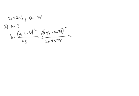 a-soccer-player-kicks-the-soccer-ball-with-an-initial-speed-v0-9-ms-at-an-angle-0-37-with-respect-to-the-horizontal-as-shown-vo-12-find-the-maximum-height-h-of-the-balls-trajectory-a-h-413-m-29166
