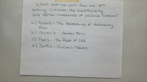 414-quiz-understand-the-use-of-satire-as-rhetoric-question-3-of-10-which-satirical-work-from-the-18th-century-criticizes-the-superficiality-and-narrow-mindedness-of-political-factions-a-twains-the-adv