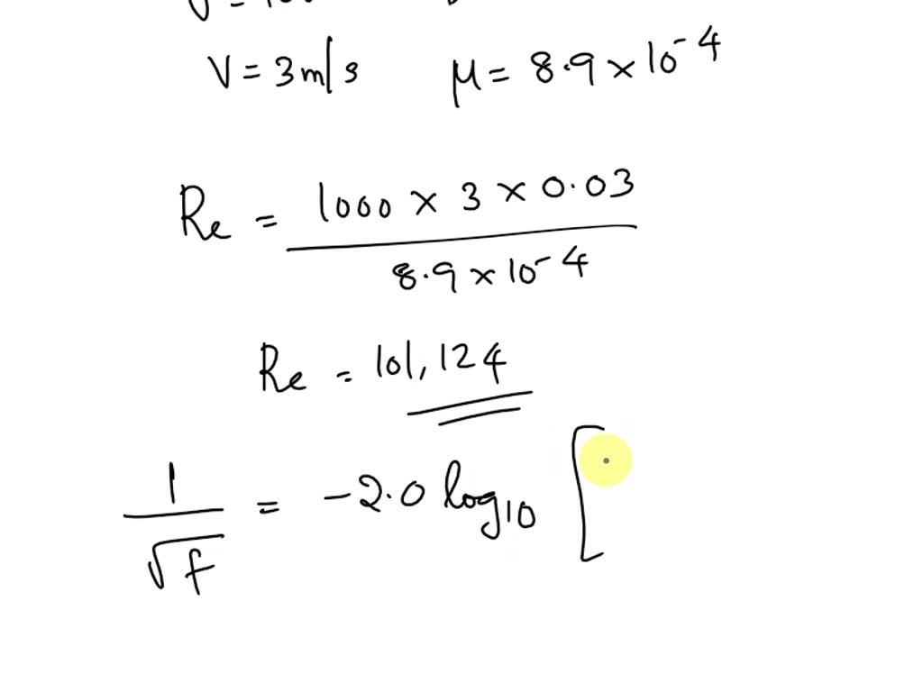 SOLVED The value of dynamic viscosity isn't given, which is why I don