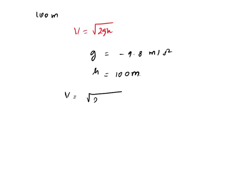 SOLVED: An object is dropped from a height of 85.0 meters. What is the ...