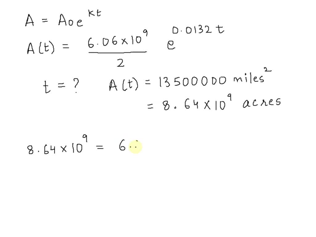 SOLVED (1 point) Assume the world population will continue to grow