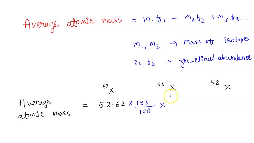 SOLVED: The Element X Has Three Naturally Occurring Isotopes. The ...