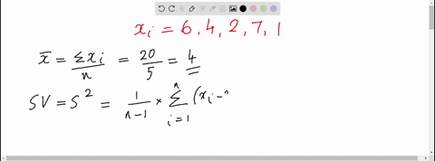 what-is-the-sample-variance-of-the-following-numbers-6-4-2-7-1-multiple-choice-228-255-520-650-51505