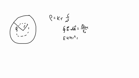find-the-electric-field-inside-a-sphere-which-carries-a-charge-density-proportional-to-the-distance-from-the-origin-14989