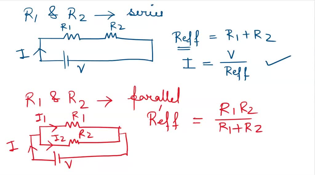 SOLVED Two resistors, R1 and R2, are first connected in series, and
