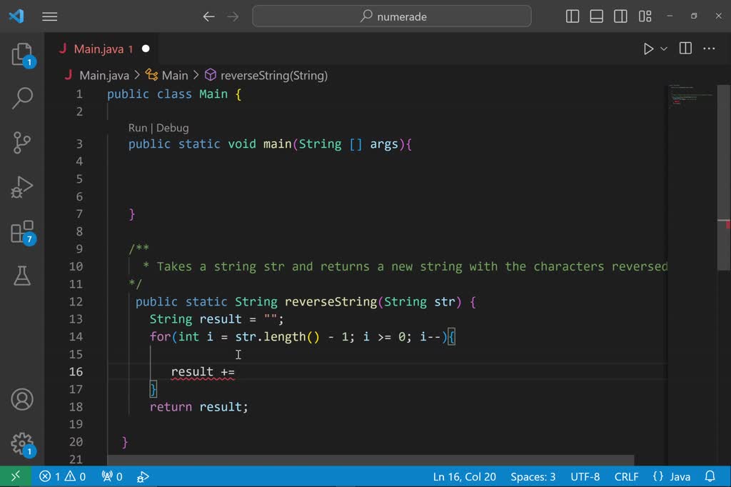 VIDEO solution: write a function to print a string in reverse. (Ignore ...