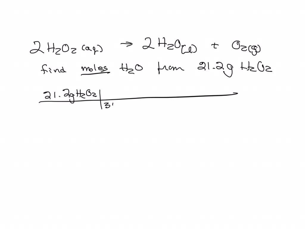 Solved According To The Following Reaction How Many Moles Of Water